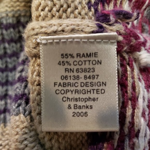 Vintage Christopher & Banks Hand Crochet Cardigan Sweater - Picture 4 of 8